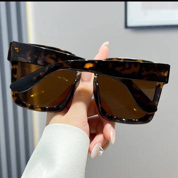 ‼️‼️Clearance-Fashion Geometric Large Frame Retro Bohemian Style Glasses - Picture 8 of 8